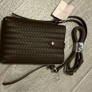 Primark Dark Brown Textured Crossbody Bag